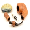 Hygrocool Smoking Pipe Greek Briar 9mm Filter Model 341C