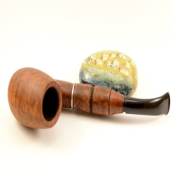 Hygrocool Smoking Pipe Greek Briar 9mm Filter Model 124B