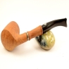 Hygrocool Smoking Pipe Greek Briar 9mm Filter Model 945A