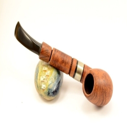 Hygrocool Smoking Pipe Greek Briar 9mm Filter Model 919B