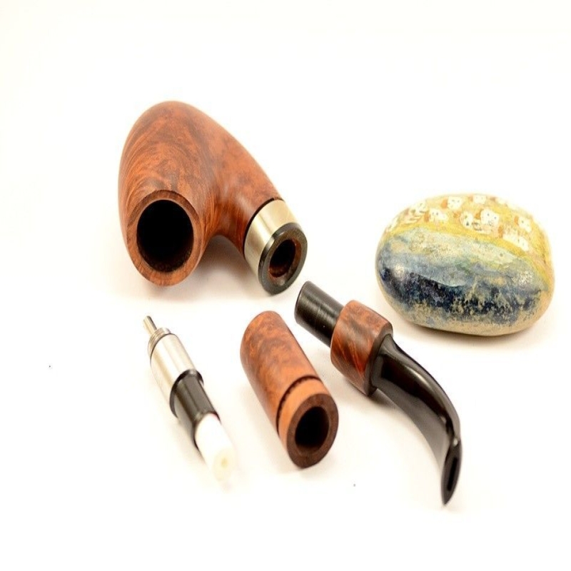 Hygrocool Smoking Pipe Greek Briar 9mm Filter Model 919B
