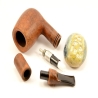 Hygrocool Master Smoking Pipe Greek Briar 9mm Filter Model 521B