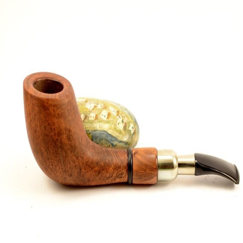 Hygrocool Master Smoking Pipe Greek Briar 9mm Filter Model 530B