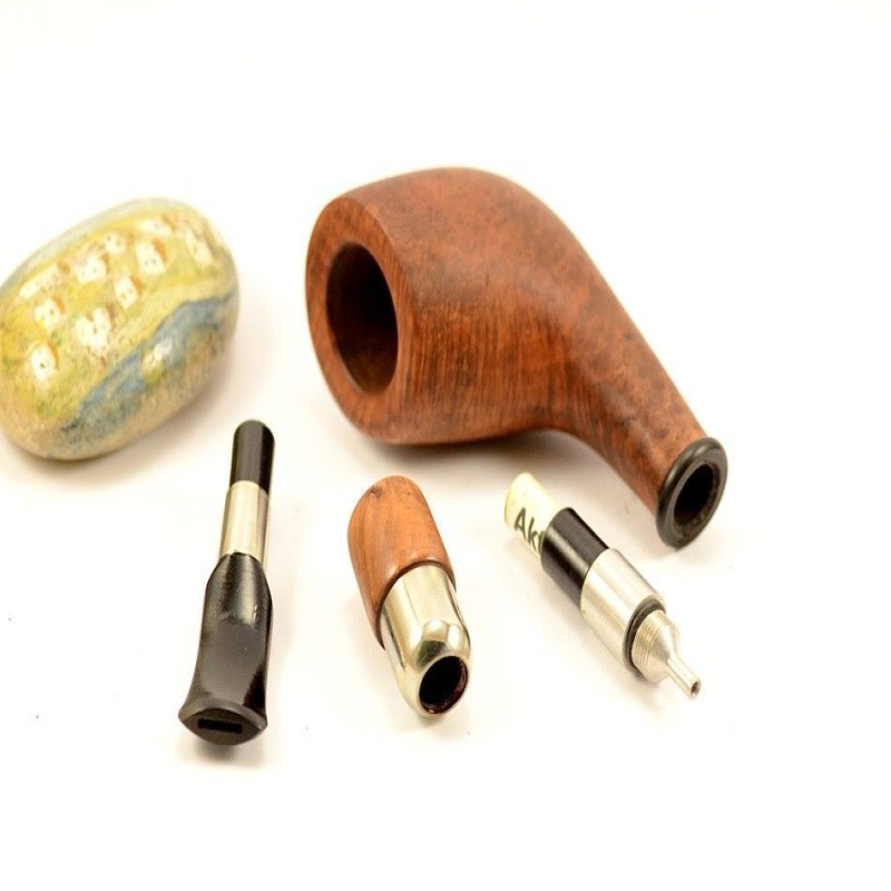Hygrocool Master Smoking Pipe Greek Briar 9mm Filter Model 530B