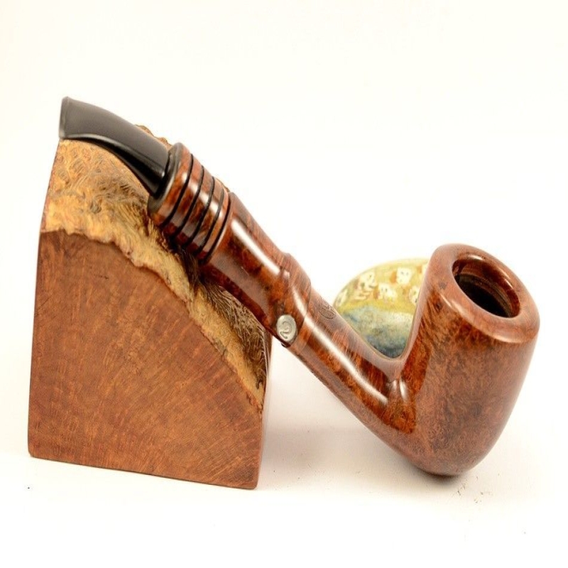 Hygrocool Master Smoking Pipe Greek Briar 9mm Filter Model 532D