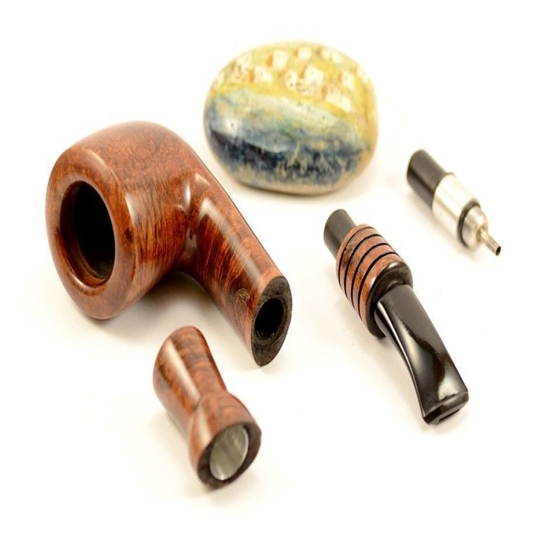 Hygrocool Master Smoking Pipe Greek Briar 9mm Filter Model 532D
