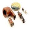 Hygrocool Master Smoking Pipe Greek Briar 9mm Filter Model 532D
