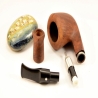 Hygrocool Master Smoking Pipe Greek Briar 9mm Filter Model 904B