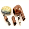 Hygrocool Smoking Pipe Greek Briar 9mm Filter Model 918D