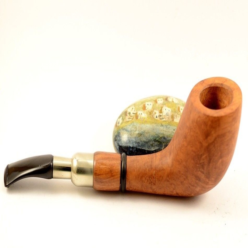 Hygrocool Master Smoking Pipe Greek Briar 9mm Filter Model 530A
