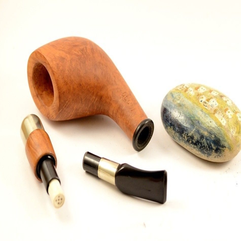 Hygrocool Master Smoking Pipe Greek Briar 9mm Filter Model 530A