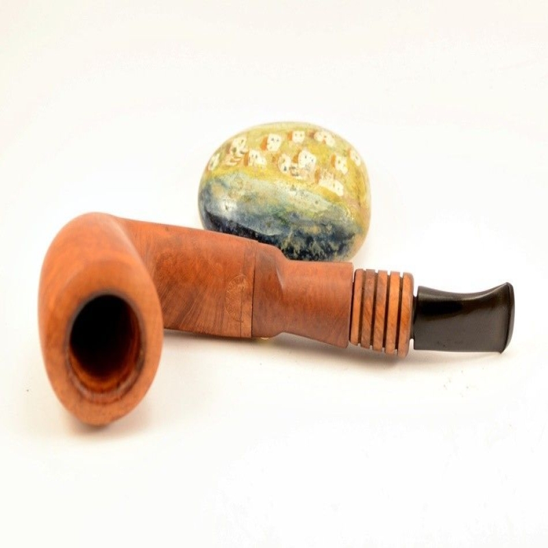 Hygrocool Master Smoking Pipe Greek Briar 9mm Filter Model 532A