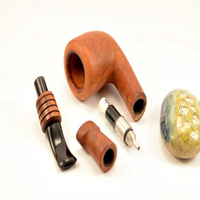 Hygrocool Master Smoking Pipe Greek Briar 9mm Filter Model 532A