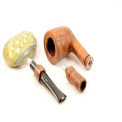 Hygrocool Smoking Pipe Greek Briar 9mm Filter Model 638B