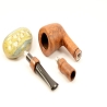 Hygrocool Smoking Pipe Greek Briar 9mm Filter Model 638B