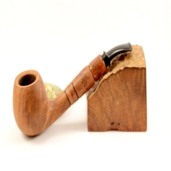 Hygrocool Smoking Pipe Greek Briar 9mm Filter Brandy Model 616B
