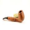 Hygrocool Smoking Pipe Greek Briar 9mm Filter Brandy Model 616B