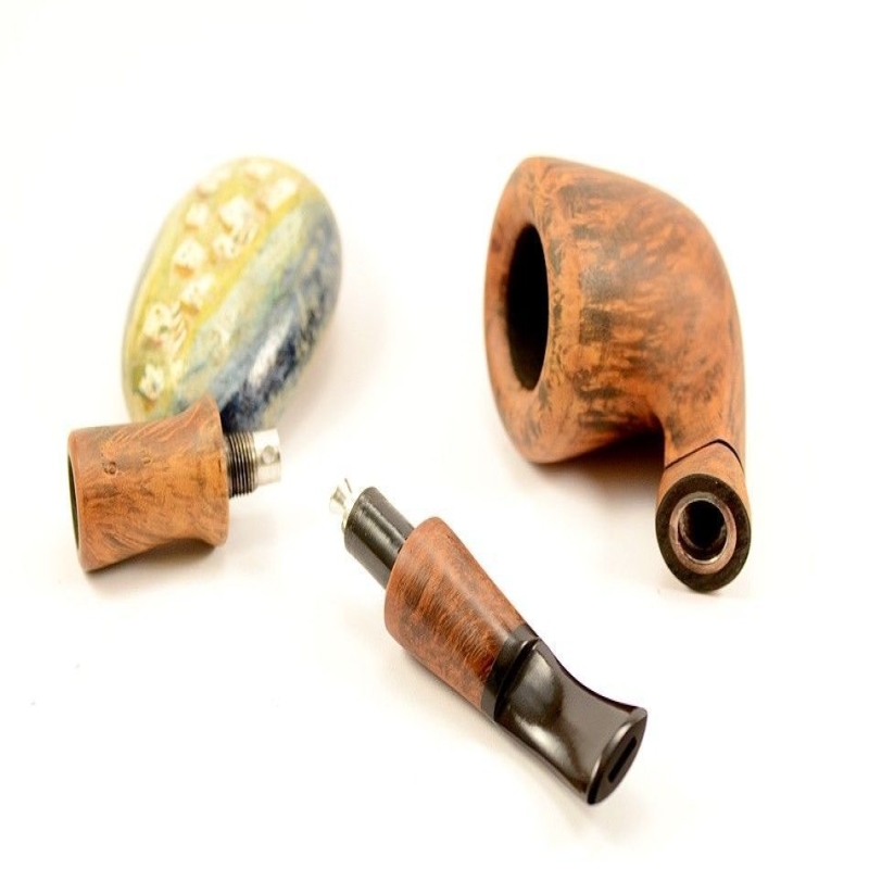 Hygrocool Smoking Pipe Greek Briar 9mm Filter Model 618B