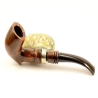 Hygrocool Bent Billiard Smoking Pipe Greek Briar 9mm Filter Model 925D
