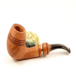 Hygrocool Calabash Smoking Pipe Greek Briar 9mm Filter Model 934A