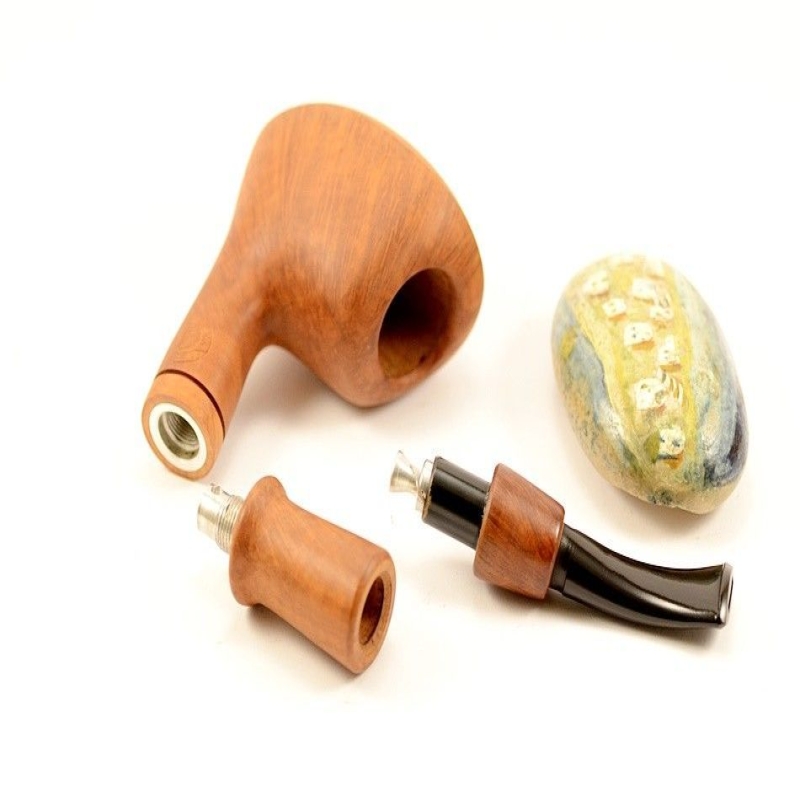 Hygrocool Pickaxe Smoking Pipe Greek Briar 9mm Filter Model 615A