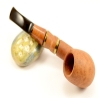 Hygrocool Bent Billiard Smoking Pipe Greek Briar 9mm Filter Model 906A