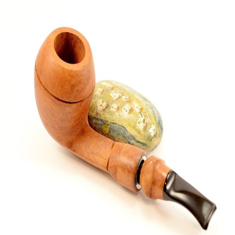 Hygrocool Bulldog Smoking Pipe Greek Briar 9mm Filter Model 903A