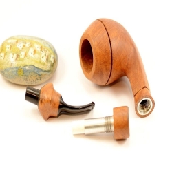 Hygrocool Bulldog Smoking Pipe Greek Briar 9mm Filter Model 903A
