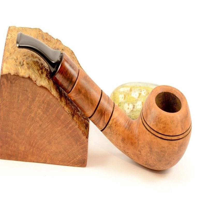 Hygrocool Rhodesian Smoking Pipe Greek Briar 9mm Filter Model 902B