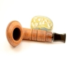 Hygrocool Rhodesian Smoking Pipe Greek Briar 9mm Filter Model 902B