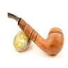 Hygrocool Rhodesian Smoking Pipe Greek Briar 9mm Filter Model 902B