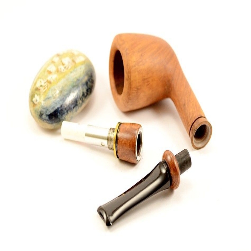 Hygrocool Poker Smoking Pipe Greek Briar 9mm Filter Model 936B