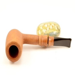 Hygrocool Poker Smoking Pipe Greek Briar 9mm Filter Model 939A