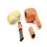 Hygrocool Smoking Pipe Greek Briar 9mm Filter Model 632A