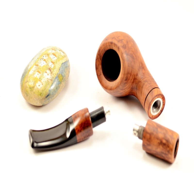 Hygrocool Smoking Pipe Greek Briar 9mm Filter Model 636B