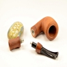 Hygrocool Smoking Pipe Greek Briar 9mm Filter Model 638A