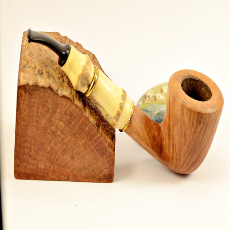 Hygrocool Smoking Pipe Greek Briar 9mm Filter Model 444B