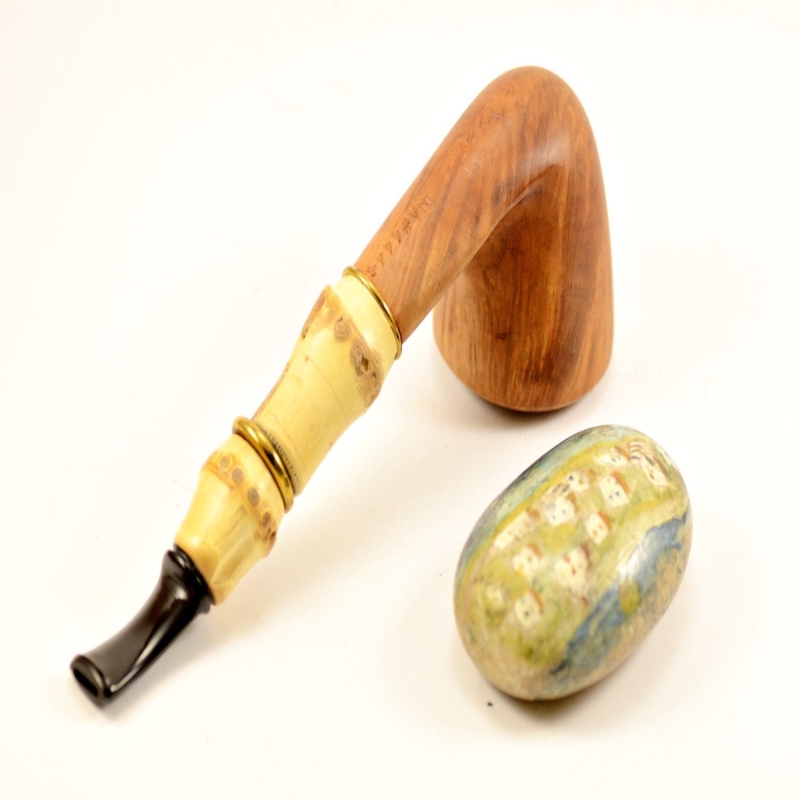 Hygrocool Smoking Pipe Greek Briar 9mm Filter Model 444B