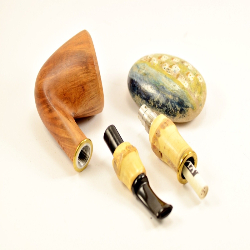 Hygrocool Smoking Pipe Greek Briar 9mm Filter Model 444B