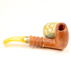 Hygrocool Master Smoking Pipe Greek Briar 9mm Filter Model 566A