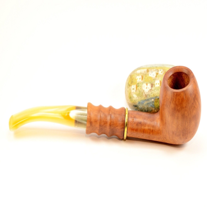 Hygrocool Master Smoking Pipe Greek Briar 9mm Filter Model 566A