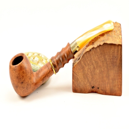 Hygrocool Master Smoking Pipe Greek Briar 9mm Filter Model 566B