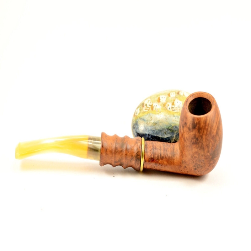 Hygrocool Master Smoking Pipe Greek Briar 9mm Filter Model 566B