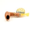 Hygrocool Master Smoking Pipe Greek Briar 9mm Filter Model 566B