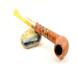 Hygrocool Master Smoking Pipe Greek Briar 9mm Filter Model 566B