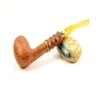 Hygrocool Master Smoking Pipe Greek Briar 9mm Filter Model 566B