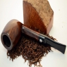 Billiard Straight Smoking Pipe Greek Briar No Filter Alexander Model 121D