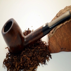 Billiard Straight Smoking Pipe Greek Briar No Filter Alexander Model 121D