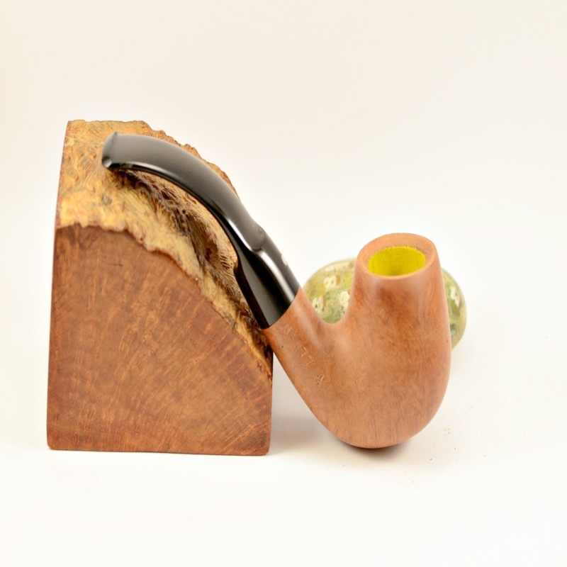 Bent Billiard Greek Briar Smoking Pipe 9mm Filter Alexander Model 80D