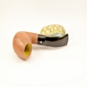 Bent Billiard Greek Briar Smoking Pipe 9mm Filter Alexander Model 80D